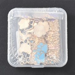 80шт 5 цвета сплава эмалевые подвески&nbsp;ENAM-YW0005-19