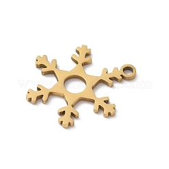 Pendentifs de Noël en acier inoxydable 201&nbsp;STAS-S157-02A-G