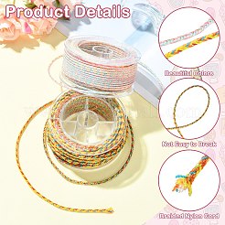 2 rollo de cordón de nailon trenzado con nudo chino de 2 colores&nbsp;WCOR-CJ0001-01