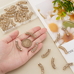 30 шт. изогнутые трубчатые бусины из сплава&nbsp;FIND-PH0022-67B