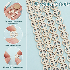 4 нити синтетических бирюзовых бусин&nbsp;G-BC0001-54A-02