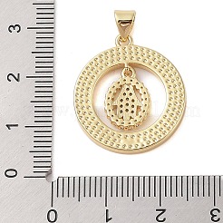 Латунные микропаве прозрачные подвески с фианитом KK-I712-38G