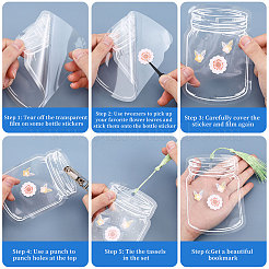 DIY transparentes Blanko-Lesezeichen-Set&nbsp;DIY-GL0004-21