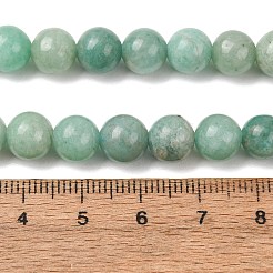 Chapelets de perles en amazonite naturelle&nbsp;G-F461-12-8mm-01AB