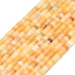 Природный Топаз нефрита бисер нитей&nbsp;G-P575-B06-4x2mm