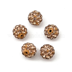 Polymer Ton Strass Perlen&nbsp;RB-H284-6MM-Half-246