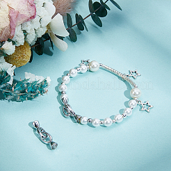 2 шт. 925 овальные застежки из стерлингового серебра STER-BC0003-45