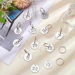 1 шт. плоские круглые с подвесками из нержавеющей стали № 25 STAS-ME0002-84