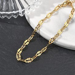 Bracelets à maillons en acier inoxydable 304 pour femmes&nbsp;BJEW-D466-08B-G