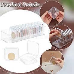 Кубовидный прозрачный акриловый органайзер для коробок&nbsp;ODIS-WH0099-30