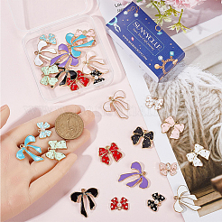 30шт 15 стиля сплава эмалевые подвески&nbsp;ENAM-SC0005-68