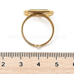 Квадратные манжеты из ракушки пауа из нержавеющей стали 304 для женщин RJEW-G346-03G-01