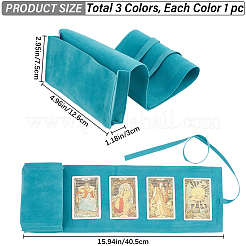 3 шт. 3-х цветные двухсторонние бархатные мешочки для хранения карт Таро ABAG-CN0001-04