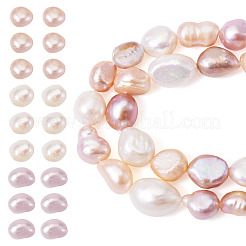 2 нить бусин из натурального культивированного пресноводного жемчуга PEAR-TA0001-31