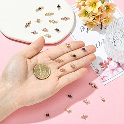 30 шт. 15 стиля прозрачных стеклянных звеньев/соединителей&nbsp;GLAA-YW0005-63