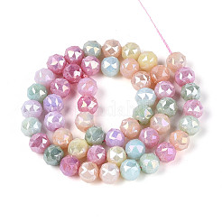 Антикоррозийные гальванические стеклянные бусины&nbsp;GLAA-N064-8mm-01