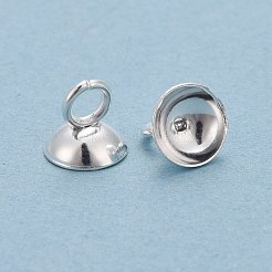Pendentifs à capuchon de perle en acier inoxydable 201&nbsp;STAS-L244-27D-S
