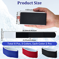 6 шт. 3 цвета eva с нейлоновыми ремнями для сноуборда&nbsp;FIND-CN0002-27