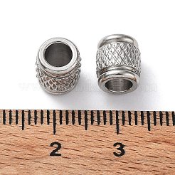 Европейские бусины из нержавеющей стали 303 STAS-Q302-20A-P