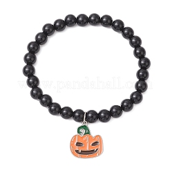 2 шт. браслеты с подвесками из сплава и эмали на Хэллоуин&nbsp;BJEW-JB12011