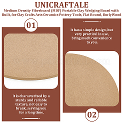 Panneau de calage en argile portable en panneaux de fibres à densité moyenne (mdf) avec&nbsp;AJEW-WH0516-09A