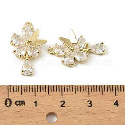 Латунные микро проложить кубического циркония подвески KK-C107-01G