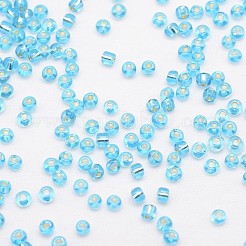 8/0 transparentes Glas runden Saatperlen&nbsp;SEED-J010-F8-23