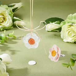 2 шт. 2-х цветные украшения для воздуховодов автомобиля из гипса&nbsp;AJEW-FH0002-51