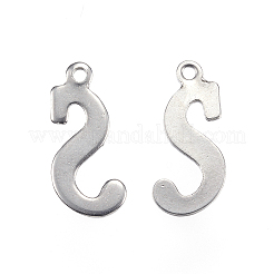 Dijes de letras de acero inoxidable 304 resistentes al deslustre&nbsp;LS-STAS-F039-01S-P