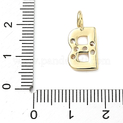 Messing micro pave klare zirkonia anhänger&nbsp;KK-I476-01G-B
