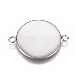 Оправы для кабошонов из не тускнеющей нержавеющей стали марки 304&nbsp;STAS-G127-14-22mm-P