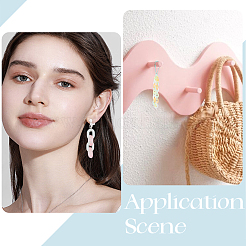 280 шт. 7 цвета прозрачные акриловые соединительные кольца&nbsp;MACR-SP0001-41