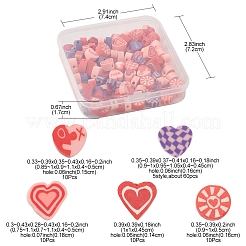 100шт 5 стилей ручной работы из полимерной глины CLAY-FS0001-34