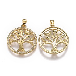 Латунные подвески из микро-паве ZIRC-A011-29G