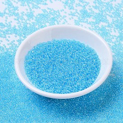 MIYUKIラウンドロカイユビーズ  日本製シードビーズ  （rr260)透明なアクアab  11/0  2x1.3mm  穴：0.8mm  約1100PCS /ボトル  10 G /ボトル&nbsp;SEED-JP0008-RR0260