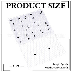 Полиэфирная сетчатая ткань из тюля&nbsp;AJEW-WH0678-95B