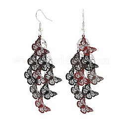 Серьги-бабочки из нержавеющей стали 430 EJEW-A137-02P-04