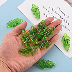 Осенняя тема прозрачные акриловые бусины TACR-S154-60B-925