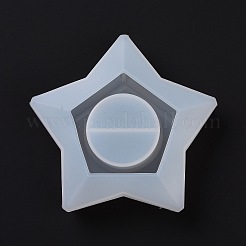 Diy燭台シリコーン金型  樹脂用  ジェッソ  セメントクラフト作り  スター  133x140x38mm&nbsp;SIMO-P002-B05