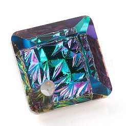 Подвески из тисненого стекла со стразами&nbsp;GLAA-J101-03A-001VO