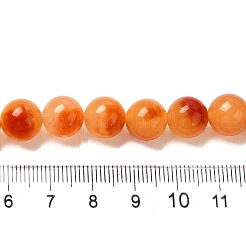 Природные окрашенные белого нефрита нитей бисера&nbsp;G-M402-C04-20