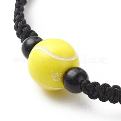 Braccialetto di perline intrecciate in acrilico&nbsp;BJEW-JB08552