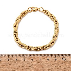 Браслеты-цепочки из нержавеющей стали 304&nbsp;BJEW-P351-01B-G