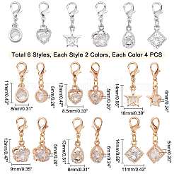 4 комплект подвесок из цинкового сплава&nbsp;HJEW-PH0001-13