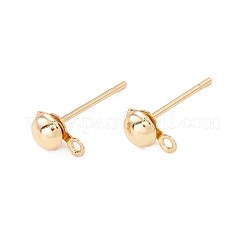 Componenti per orecchini a bottone in acciaio inossidabile 304&nbsp;STAS-P307-17B-G