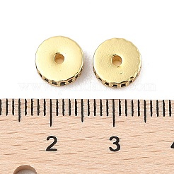 Cremagliera placcatura micro ottone spianare perline zirconi&nbsp;KK-F879-14G-07
