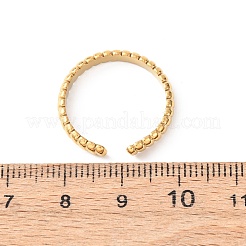 Anillos de puño abiertos de acero inoxidable 304 para mujer&nbsp;RJEW-K309-11C-G