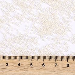MIYUKIラウンドロカイユビーズ  日本製シードビーズ  （rr3504)透明ペールベージュ光沢  15/0  1.5mm  穴：0.7mm  約5555PCS /ボトル  10 G /ボトル&nbsp;SEED-JP0010-RR3504