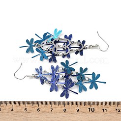 Серьги-подвески в виде стрекоз из нержавеющей стали 430&nbsp;EJEW-A137-04P-02