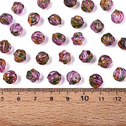 Cuentas de vidrio transparente de Picasso&nbsp;SEED-Q039-04O